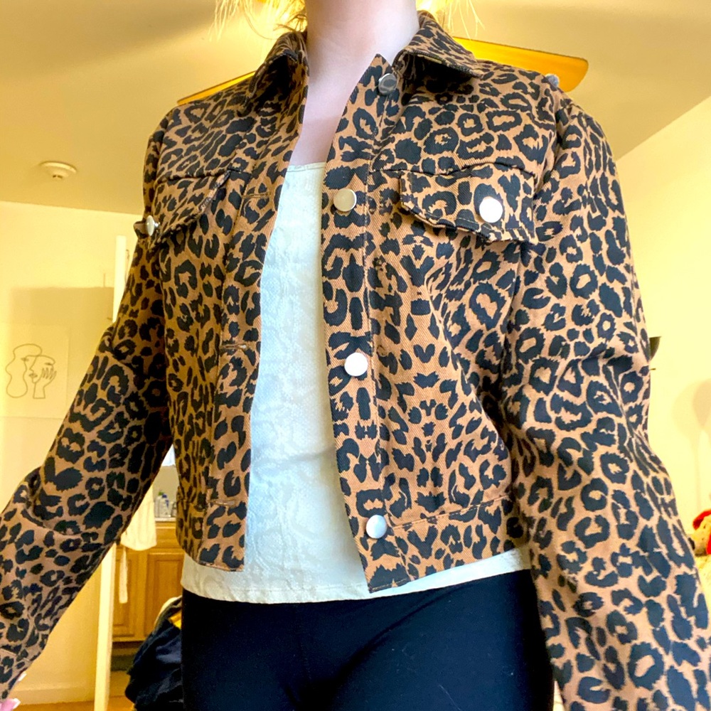 Leopard print jacket
